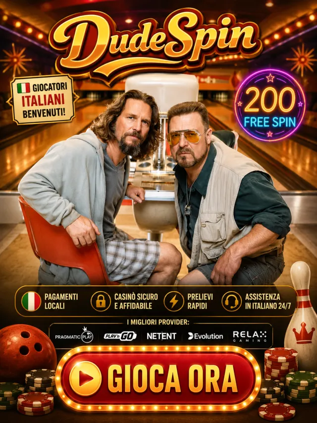 Bonus Dudespin — 200 free spin
